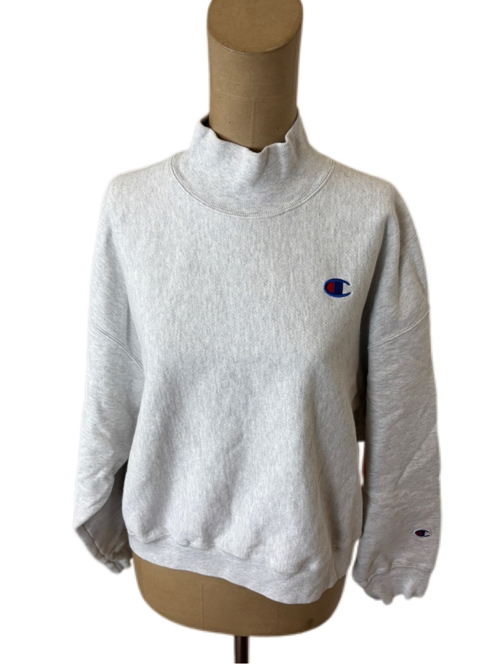 Champion Reverse Weave Mock Neck Sweatshirt Size Medium